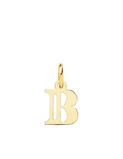 18K COLGANTE LETRA  B  ....