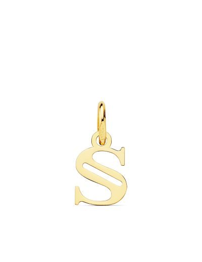 18K COLGANTE LETRA  S  11X7 MM