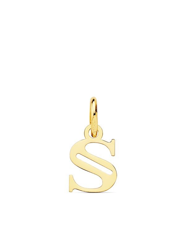 18K COLGANTE LETRA  S  11X7 MM