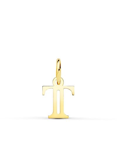 18K COLGANTE LETRA  T  ....