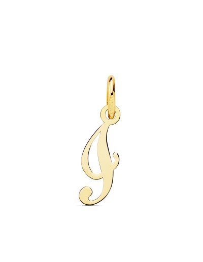 18K COLGANTE LETRA  I  14X7 MM