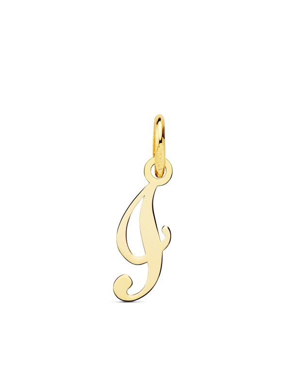 18K COLGANTE LETRA  I  14X7 MM