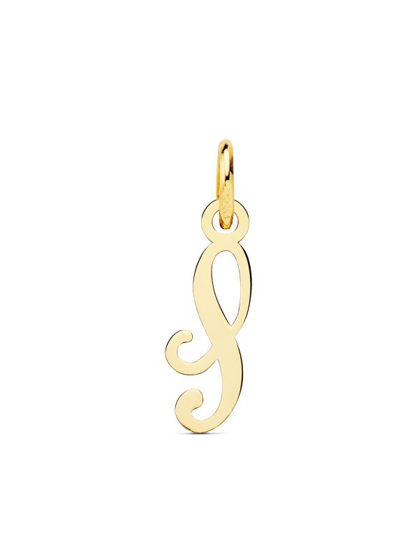 18K COLGANTE LETRA  S  16X5 MM