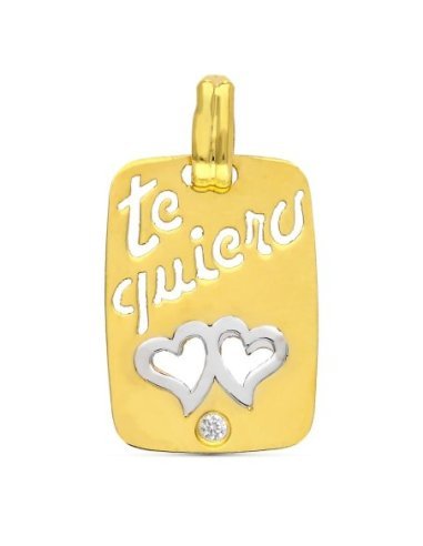18K COLGANTE ORO AMARILLO TE QUIERO...