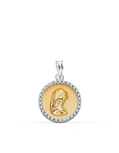 18K COLGANTE REDONDO ORO...