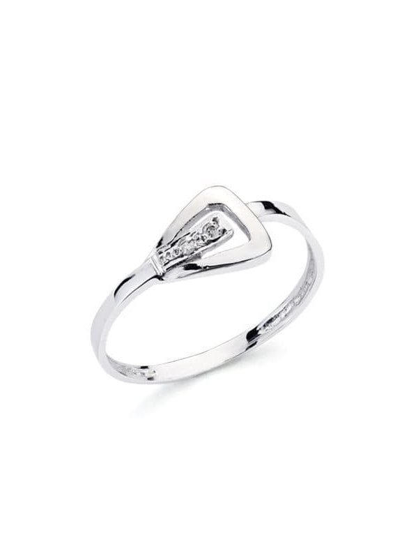 18K SORTIJA ORO BLANCO DIAMANTES...