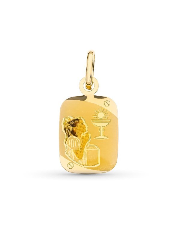 18K MEDALLA ORO AMARILLO ESMALTADA...