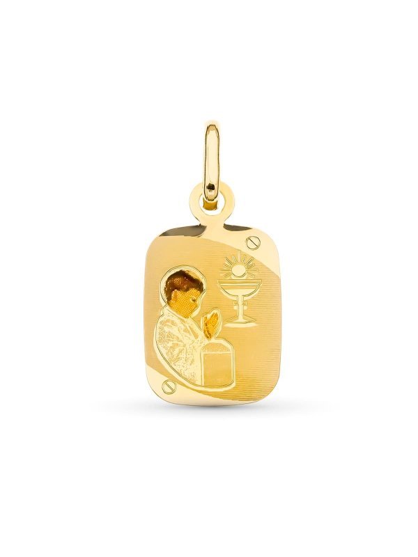 18K MEDALLA ORO AMARILLO ESMALTADA...