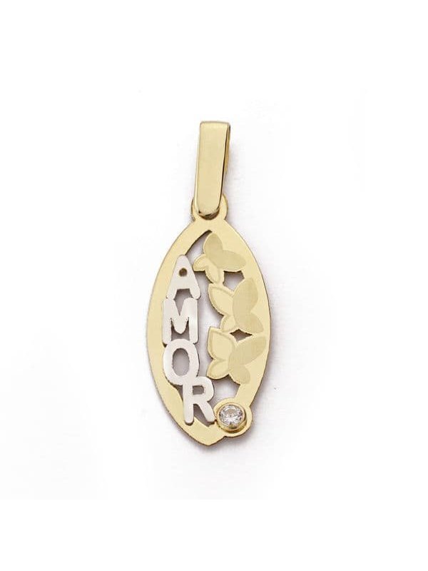 18K COLGANTE ORO AMARILLO AMOR...