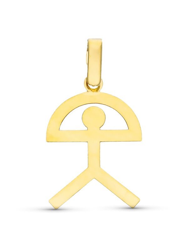 18K COLGANTE ORO AMARILLO INDALO...