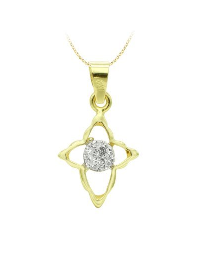 18K CRUZ ORO BICOLOR...