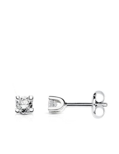 18K PENDIENTES ORO BLANCO...