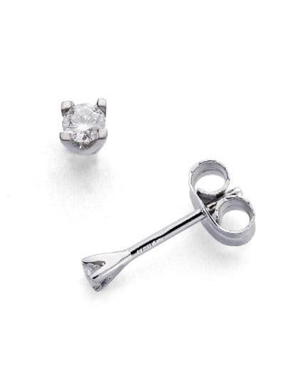 18K PENDIENTES ORO BLANCO...
