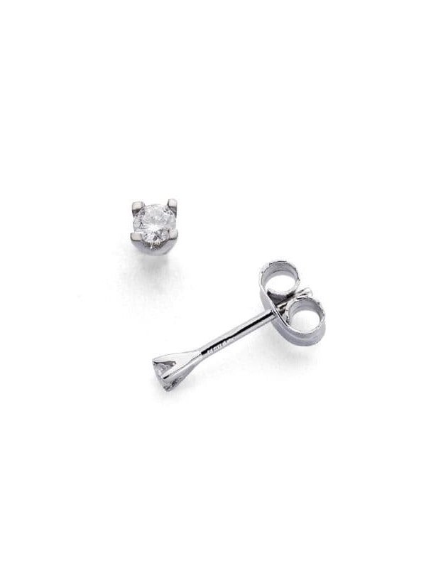 18K PENDIENTES ORO BLANCO DIAMANTES...