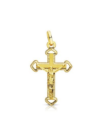18K CRUZ CON CRISTO. 23X14 MM