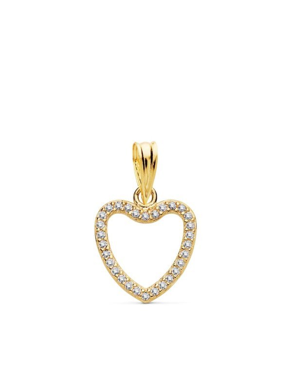 18K COLGANTE ORO AMARILLO CORAZON...