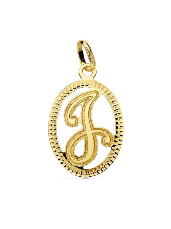 18K COLGANTE INICIAL LETRA J 21X14 MM