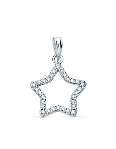 18K COLGANTE ORO BLANCO...