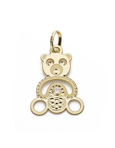 18K COLGANTE OSO CALADO...
