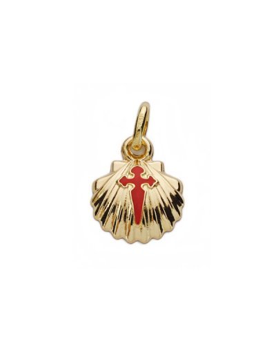 18K COLGANTE CONCHA DE...