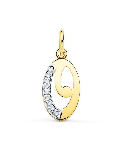 18K COLGANTE ORO BICOLOR...