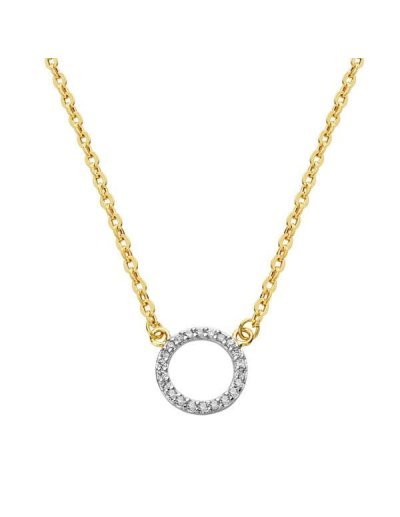 18K COLGANTE CIRCULO CON...