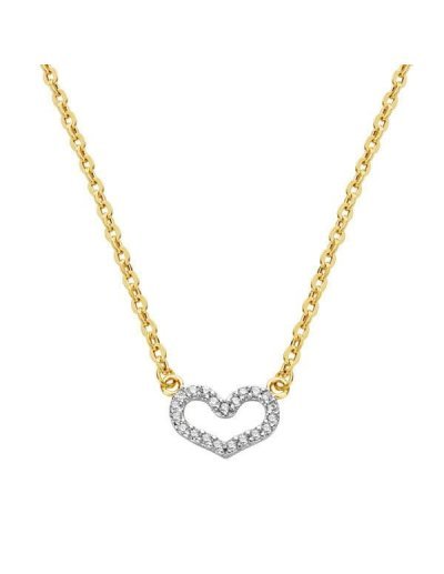 18K COLGANTE CORAZON CON...
