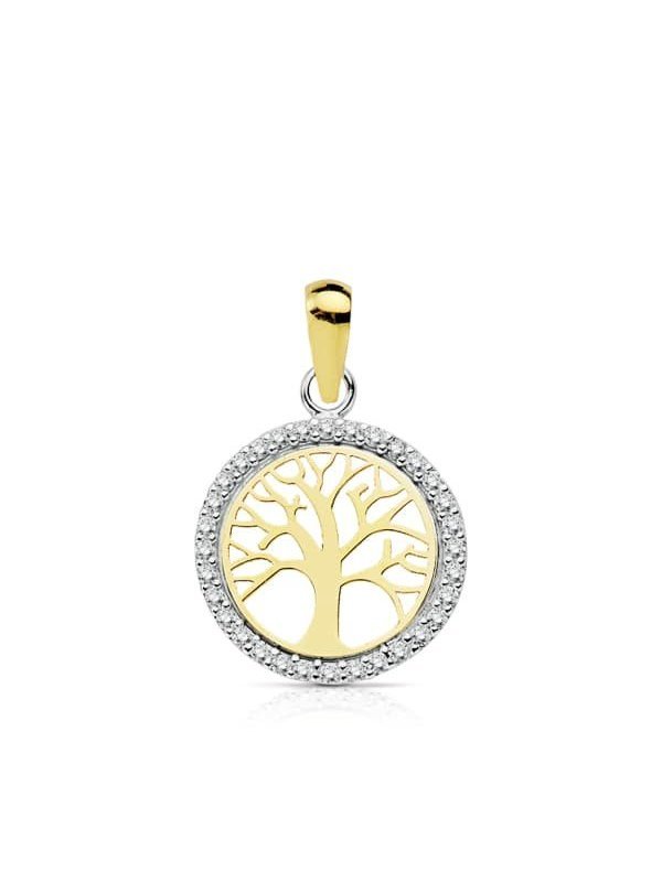18K COLGANTE ARBOL DE LA VIDA 13 MM