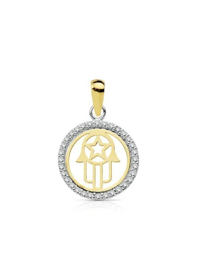 18K COLGANTE MANO DE FATIMA...