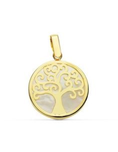 18K COLGANTE NACAR ARBOL DE...