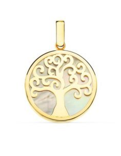 18K COLGANTE NACAR ARBOL DE...