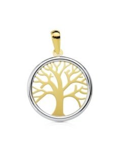 18K COLGANTE BICOLOR ARBOL...