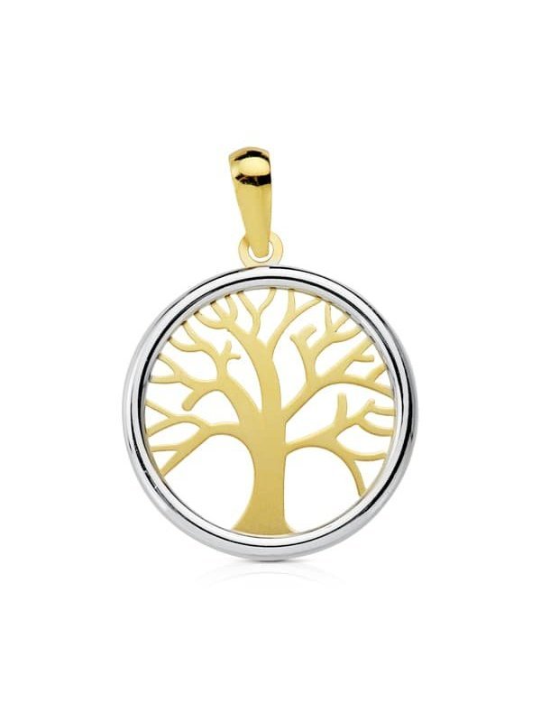 18K COLGANTE BICOLOR ARBOL DE LA VIDA...