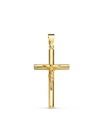 18K CRUZ ORO AMARILLO CON...