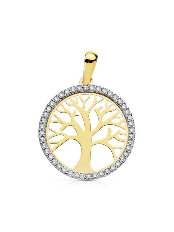 18K COLGANTE ARBOL DE LA VIDA 20 MM