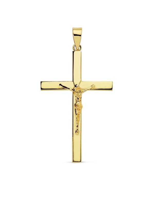 18K CRUZ CON CRISTO 35X22X3 MM
