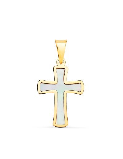 18K CRUZ ORO AMARILLO CON...