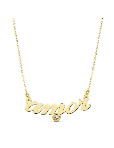 18K GARGANTILLA  AMOR  45CM...