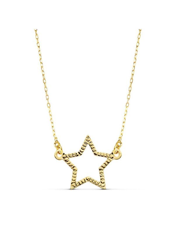 18K GARGANTILLA ESTRELLA 14X11 MM 45CM