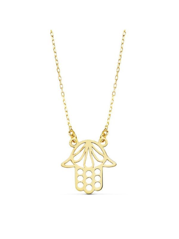 18K GARGANTILLA MANO DE FATIMA 45CM...