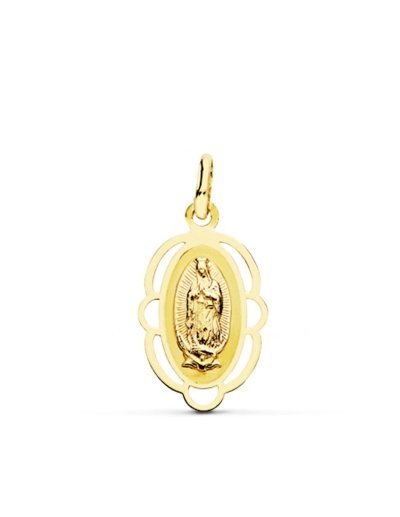 18K MEDALLA VIRGEN DE...