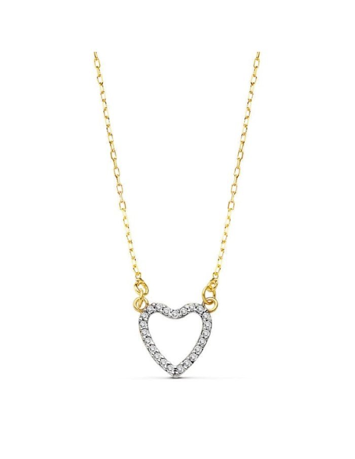 18K GARGANTILLA ORO AMARILLO CORAZON...