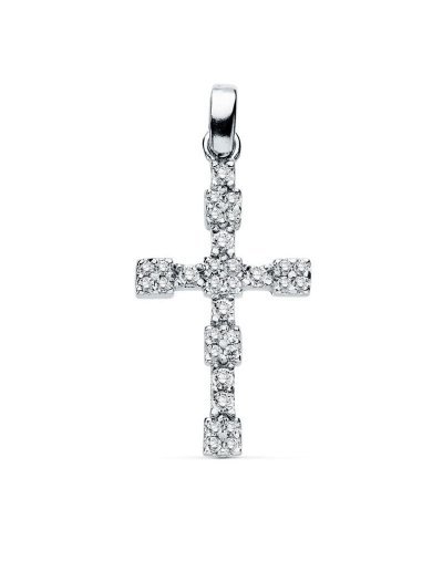 18K CRUZ ORO BLANCO...