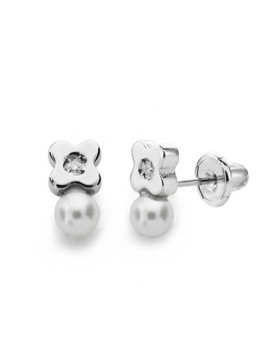 18K PENDIENTES PERLA 3 MM...