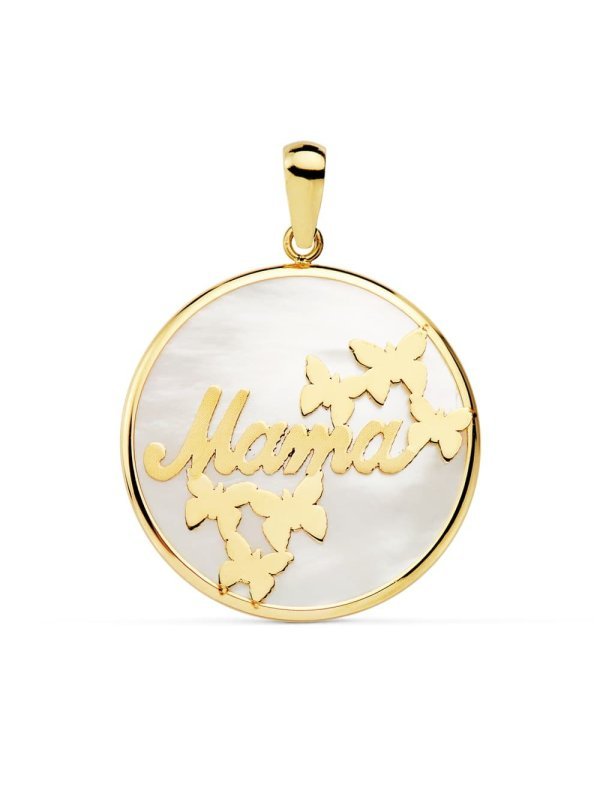 18K COLGANTE ORO AMARILLO MAMA NACAR...