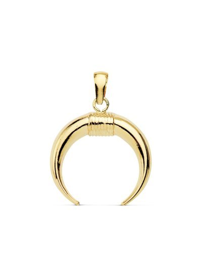 18K COLGANTE CUERNO 16X16 MM