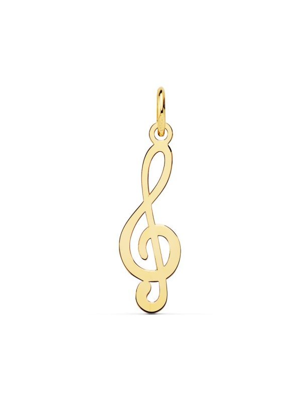 18K COLGANTE CLAVE DE SOL. 21X8 MM
