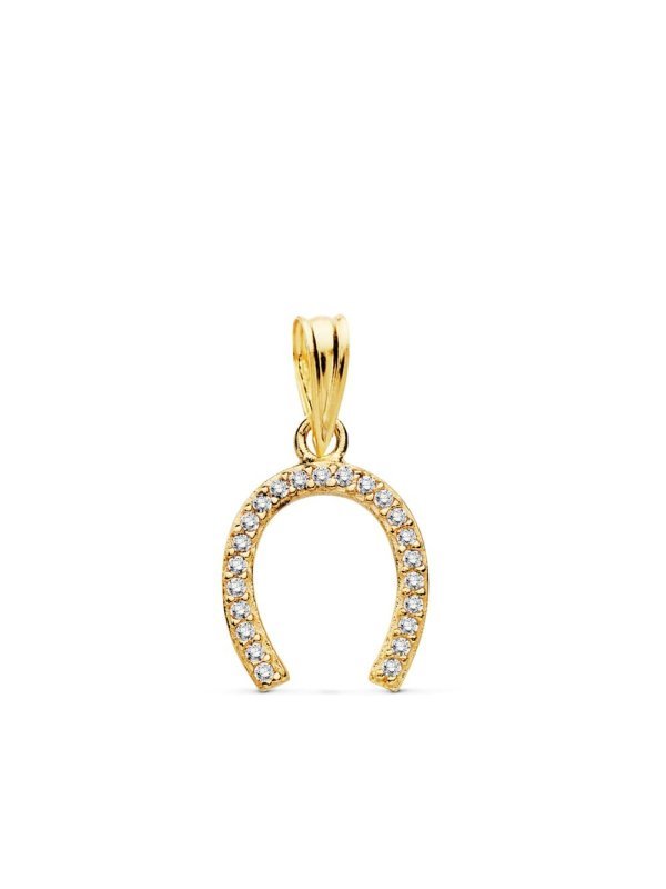 18K COLGANTE HERRADURA 12X11 MM