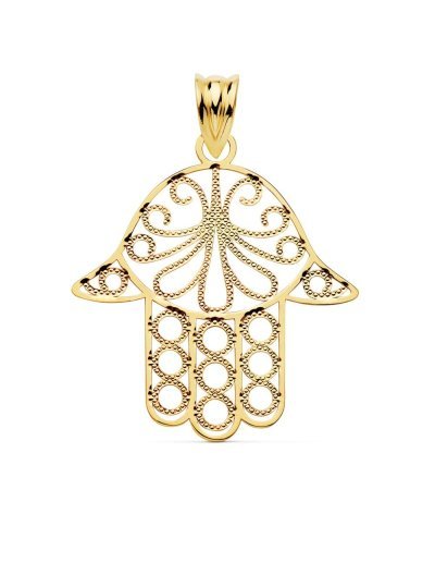 18K COLGANTE MANO DE FATIMA...