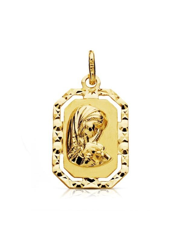 18K MEDALLA VIRGEN NIÃ‘A TALLADA...